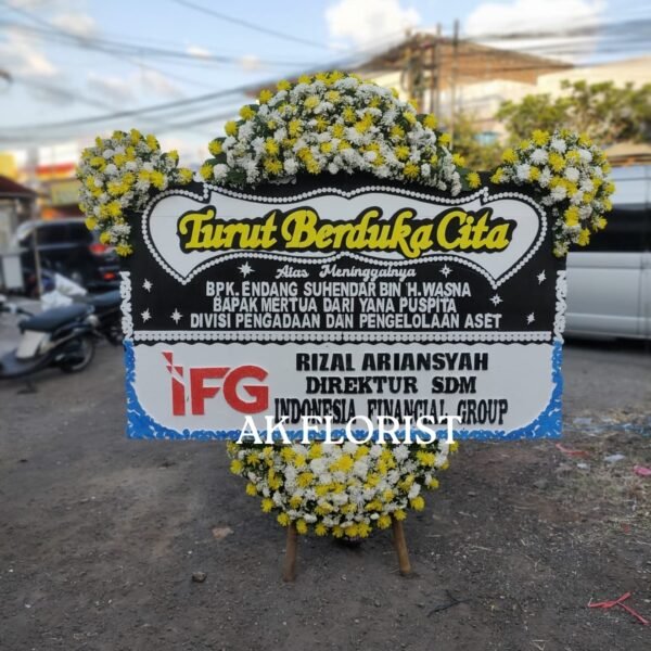 Bunga Papan Turut Berduka Cita