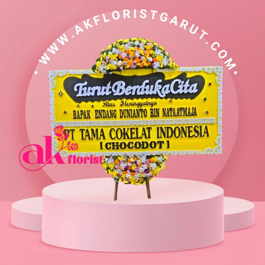 Karangan Bunga Duka Cita Garut dari AK Florist Garut untuk Ucapan Belasungkawa