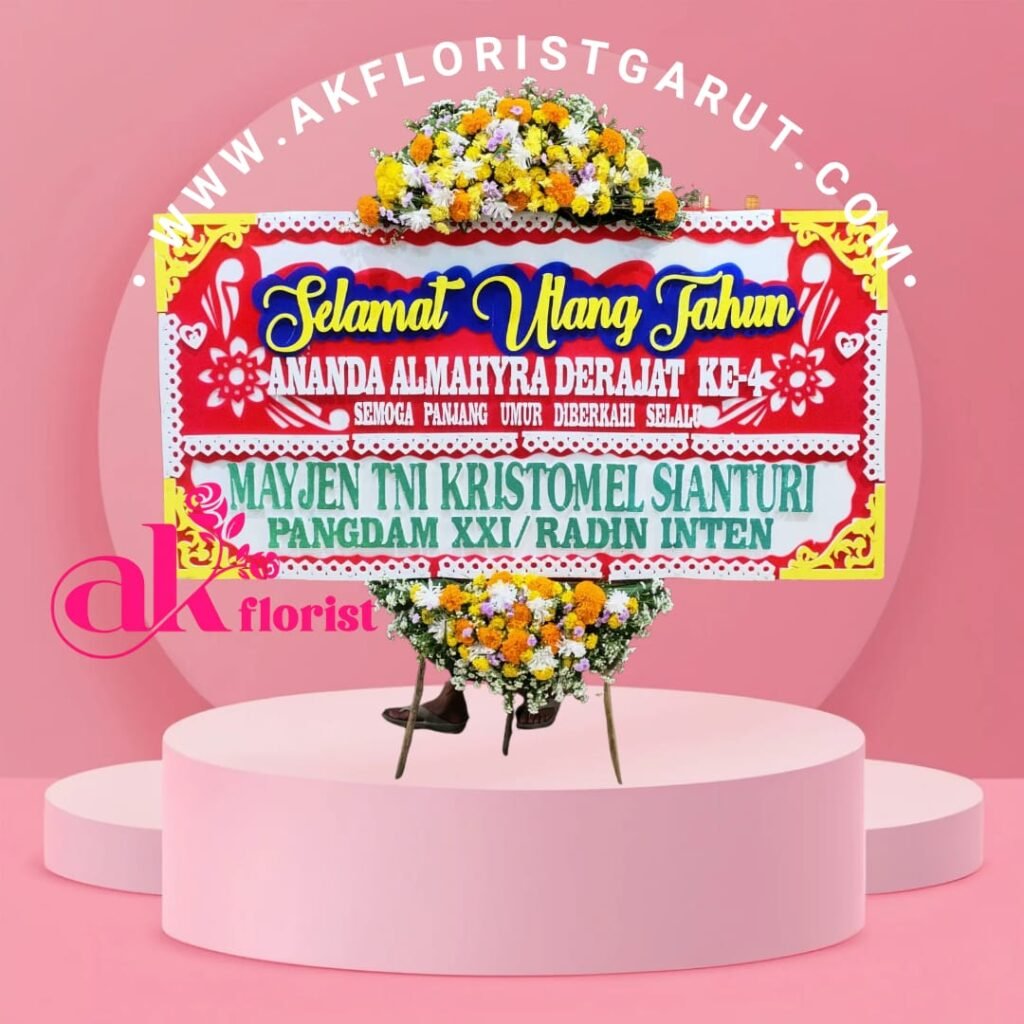 Karangan Bunga Selamat Ulang Tahun Garut dengan Desain Elegan dan Berkesan