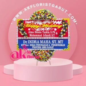 Bunga Papan Happy Wedding