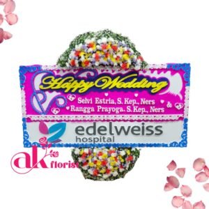 Bunga Papan  Happy Wedding