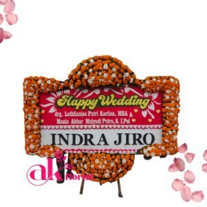 Bunga Papan  Happy Wedding