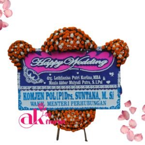 Bunga Papan  Happy Wedding