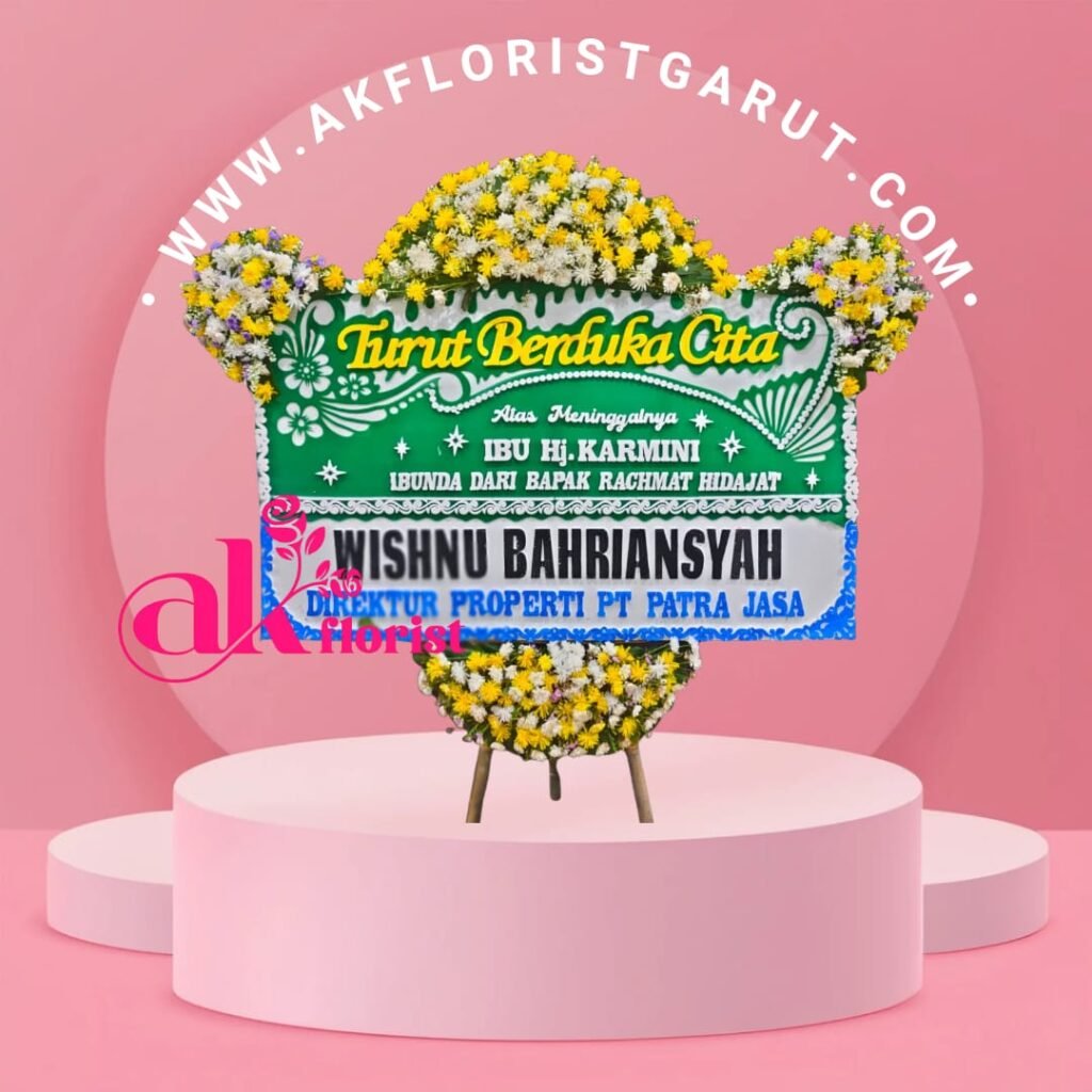 Karangan Bunga Duka Cita Garut dari AK Florist Garut untuk Ucapan Belasungkawa