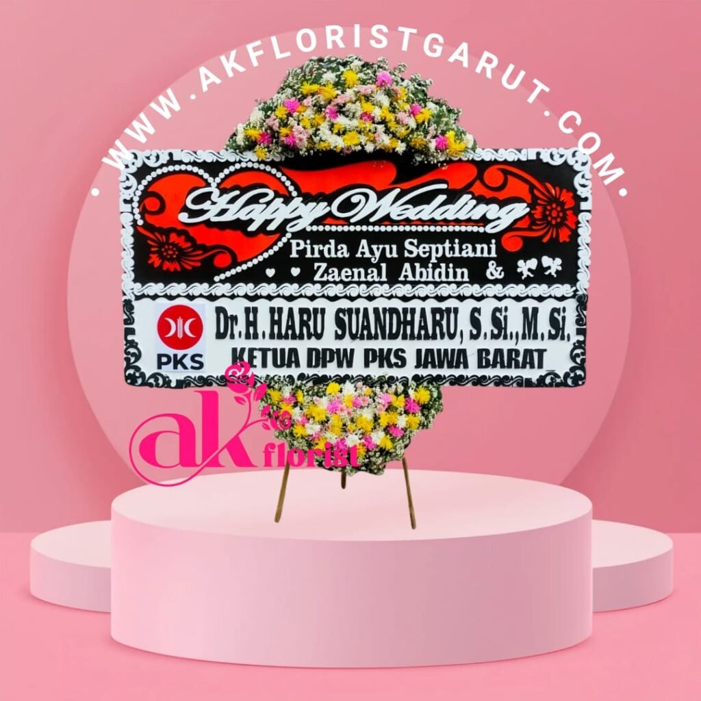 Karangan Bunga Happy Wedding