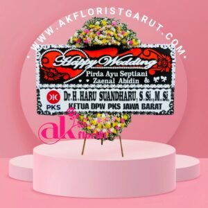 Karangan Bunga Happy Wedding josss