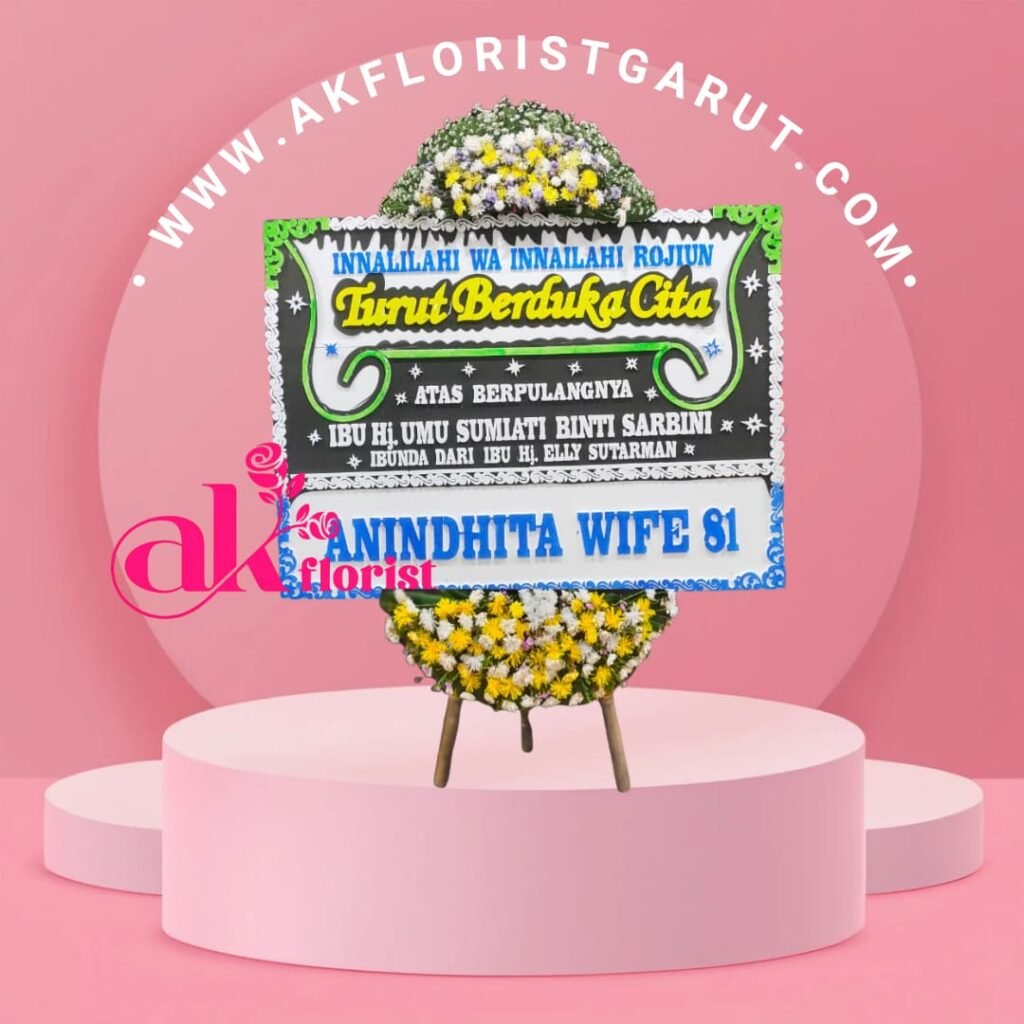 Karangan Bunga Duka Cita Garut AK Florist - Papan Bunga Belasungkawa Murah dan Elegan di Garut