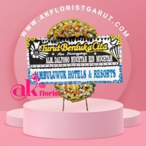 Karangan bunga turut berduka cita Garut