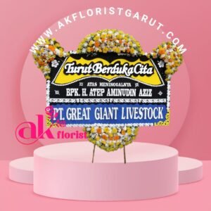 Karangan bunga turut berduka cita Garut dari AK Florist untuk menyampaikan belasungkawa