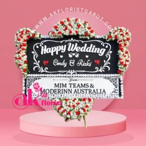 Karangan Bunga Happy Wedding Garut | AK Florist Garut